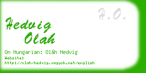 hedvig olah business card
